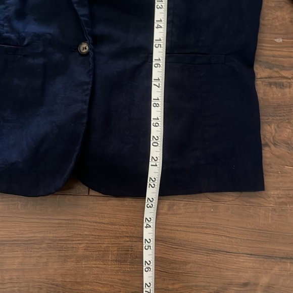 Linen Blend Blazer. Sz. L. - Picture 10 of 11